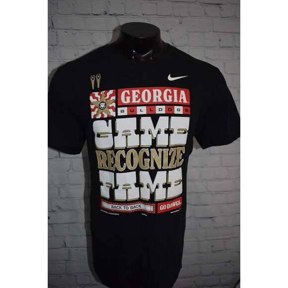 Nike T-Shirt UGA Bulldogs Mens XL University Georgia DAWGS National Champs - Picture 6 of 8
